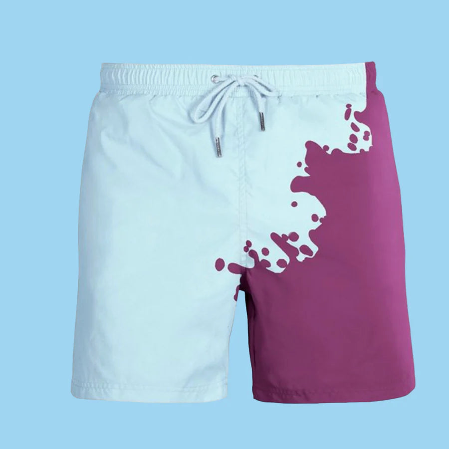 AquaSplash | Färgskiftande strandshorts för män